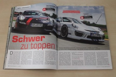 Auto Bild Sportscars 07/2014 Porsche 911 991 Turbo S Edo Competition mit 590PS b