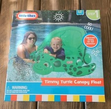 Little Tikes Timmy Turtle Canopy Float Unisex 6-24 Months Summer Water Pool NIB