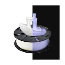 iBOSS 3D PLA Plus Printer Filament, 1.75mm Glow in The Dark White PLA+ Filame