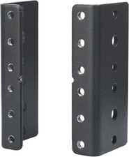 2 PCS 2U Rack Rails, Tapered Holes Rack Mount Rails for Recording  Network Wood