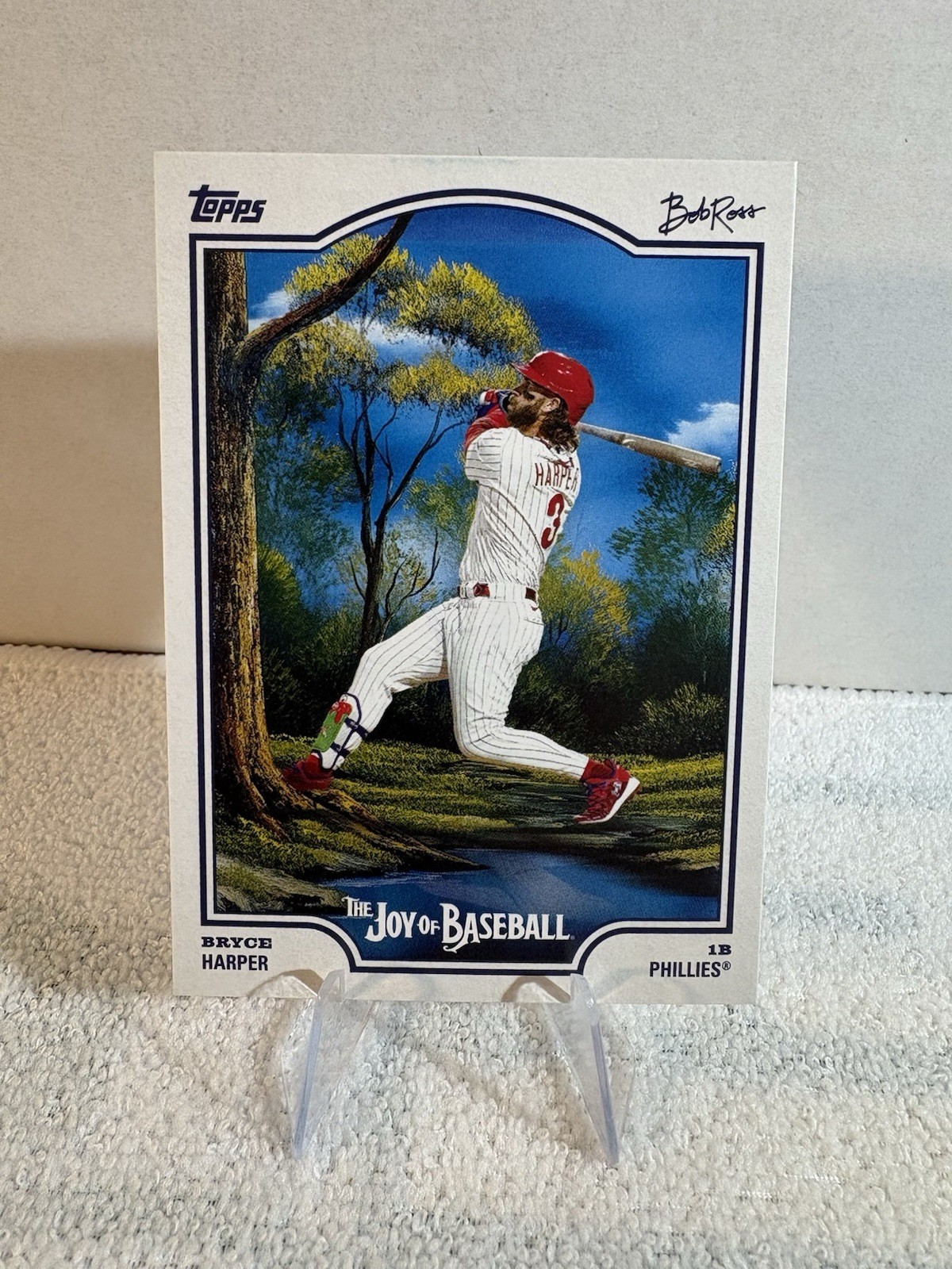 Bryce Harper 2025 Topps x Bob Ross the Joy of Baseball #16 Phillies