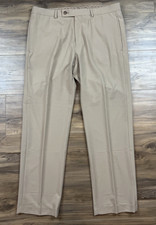     Lauren Ralph Lauren Men's Flat Front Dress Pants Tan SZ 34 x 30