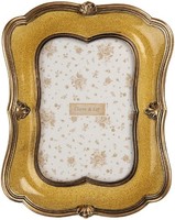 Clayre & Eef 2F1346 Fotorahmen 17X3X21 Cm 10X15 Cm Goldfarben Braun