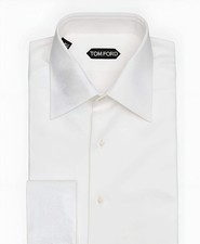 Tom Ford Men's White 100 Cotton Button Down Dress Shirt