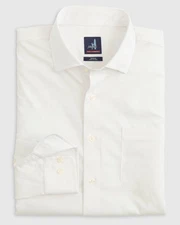 johnnie-O Tradd Performance Button Up Shirt White Size M