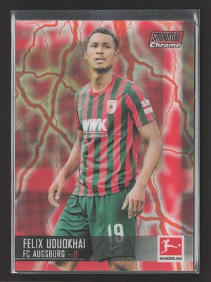2022 Topps Stadium Club Chrome Felix Uduokhai #1 Red Electric Charge 2/4