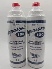(2) Ultrasound Transmission Gel AQUASONIC 100 O.25L Squeeze Bottle PARKER LABS