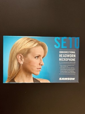 NEW Samson SE10 Omnidirectional Headworn Microphone Beige, Compact Design