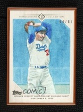 2017 Transcendent MLB Moments Reproductions 44/87 Sandy Koufax HOF Sketch g5e