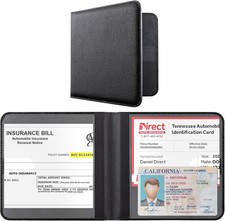 Car Registration and Insurance Holder - Men and Women Small Lightweight Vehicle
