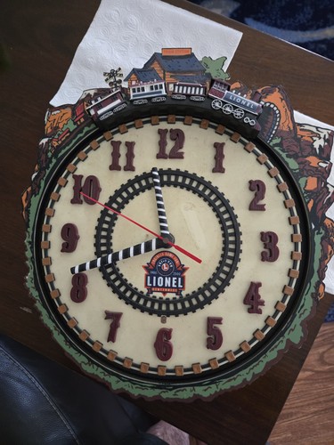 Vintage Lionel Trains 100th Anniversary Clock Used