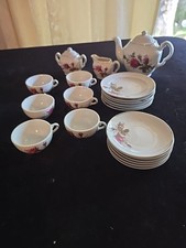 23 Piece Set Little Hostess Floral Tea Set 6 Place Setting Japan Vintage
