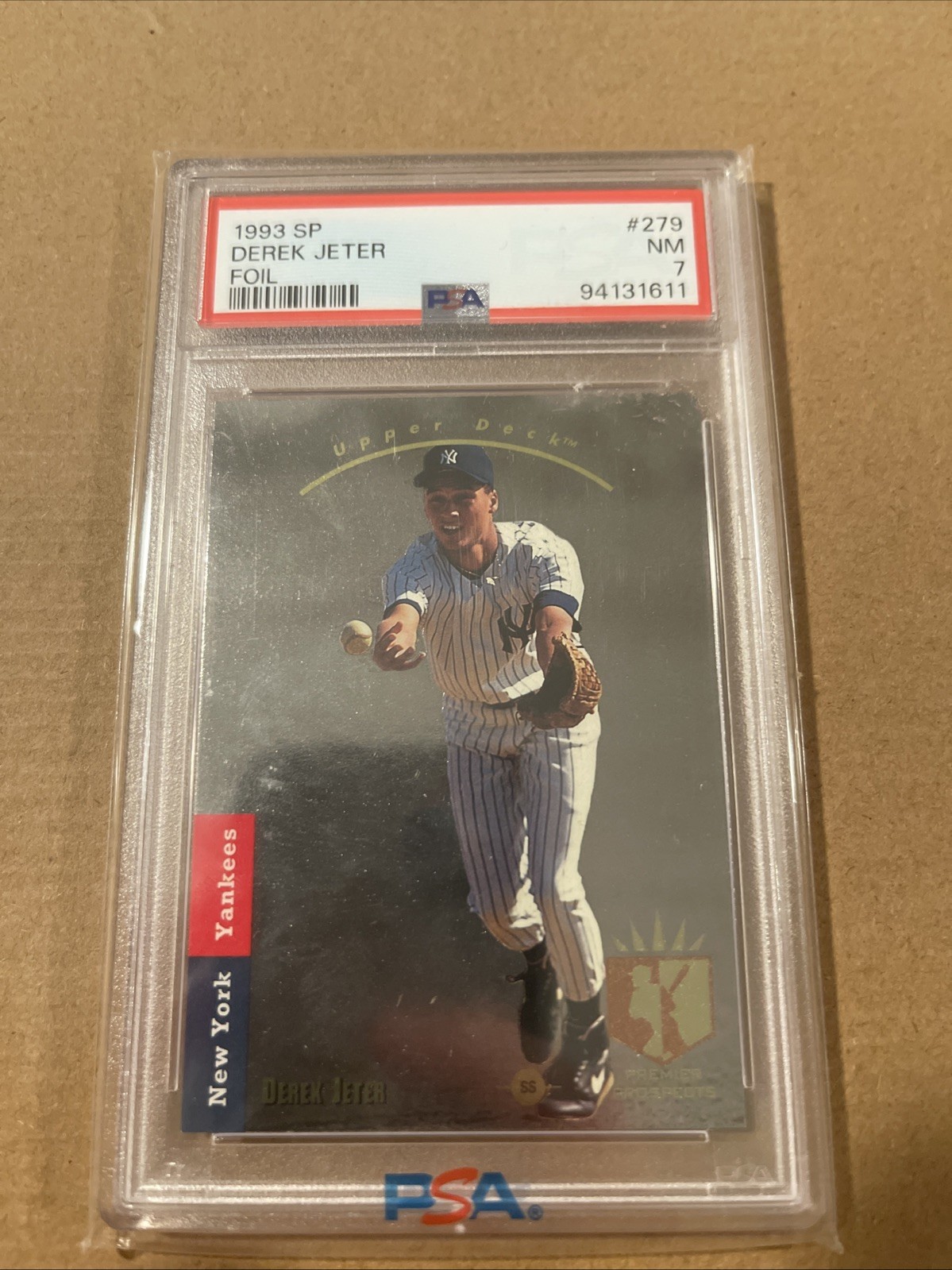 1993 SP Derek Jeter Rookie RC Foil #279 PSA 7 Near Mint HOF New York Yankees 