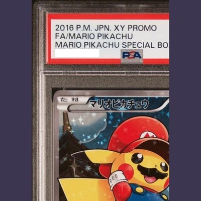 PSA 9 Mario Pikachu 294/XY-P Special Box Promo 2016 Pokemon Card