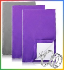3PCS Silver Polishing Cloths 10x12.5 Inch Double Sided Jewelry Cleaner