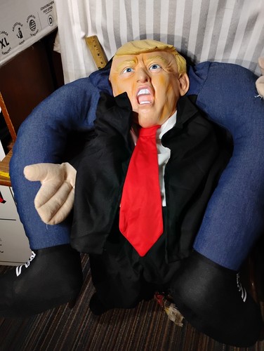 Deluxe MAGA Donald Trump Piggyback Costume Halloween MAGA Spirit ADULT  LARGE