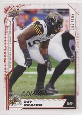 2020 Upper Deck CFL Red 163/165 Kay Okafor #32 p9m