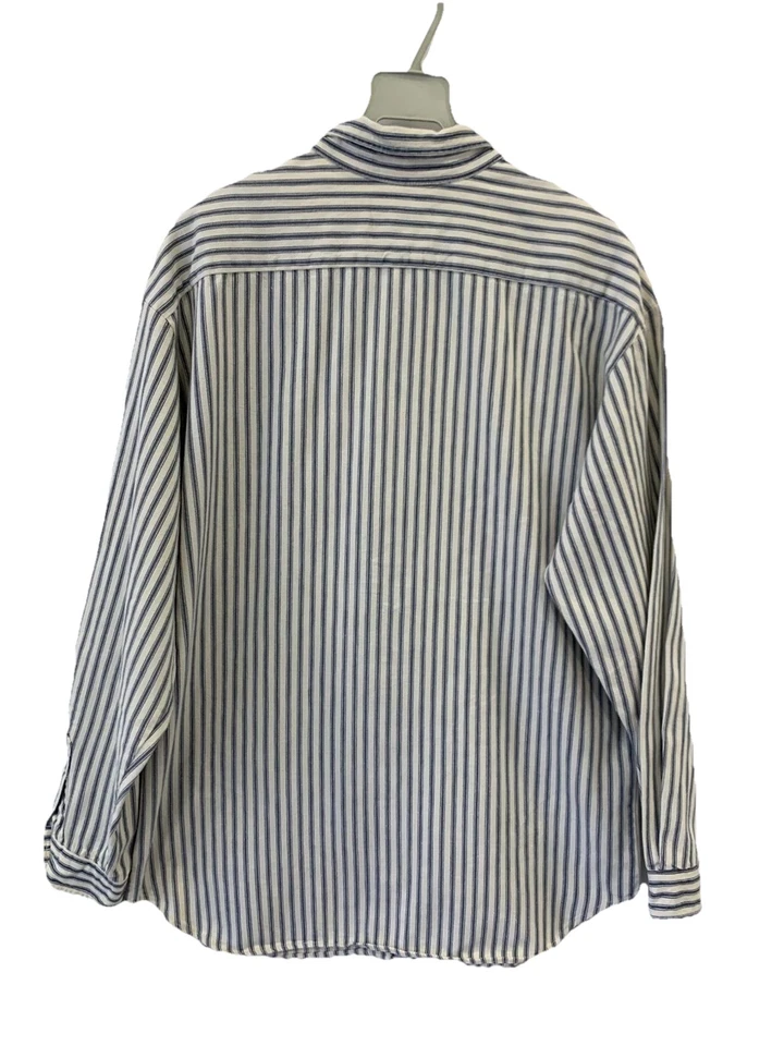 Camisa De Colección Banana Republic Mill Valley Rayas Algodón Abotonada Hecha en EE. UU. L #C13 Foto 2 de 4