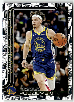 Topps NBA Flagship 2025 No. 141 Brandin Podziemski Tip-Off Holo