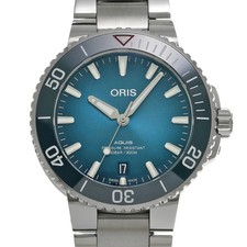 ORIS Aquis Clean Ocean Limited Edition 01 733 7732 4185 Men Blue #W2499 2