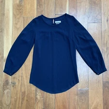 Isabel Marant Etoile Blue Navy Long Sleeve Blouse size 36 / Small