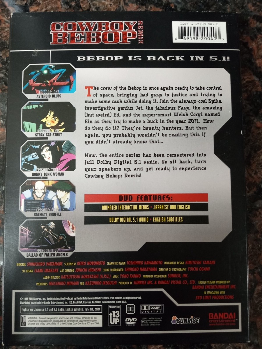 Cowboy Bebop: Remix (Vol 1) | eBay