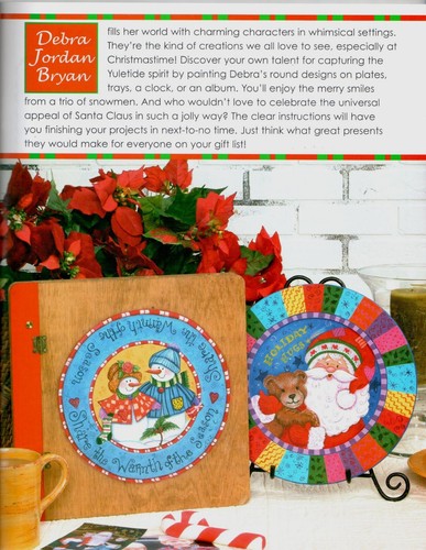Christmas in the Round Debra Jordan Bryan Decorative Tole Painting Book - Picture 2 of 8