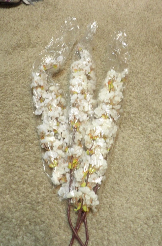 yinhua 39 Inch Artificial Cherry Blossom Branches Flowers Stems Silk Tall Fake F