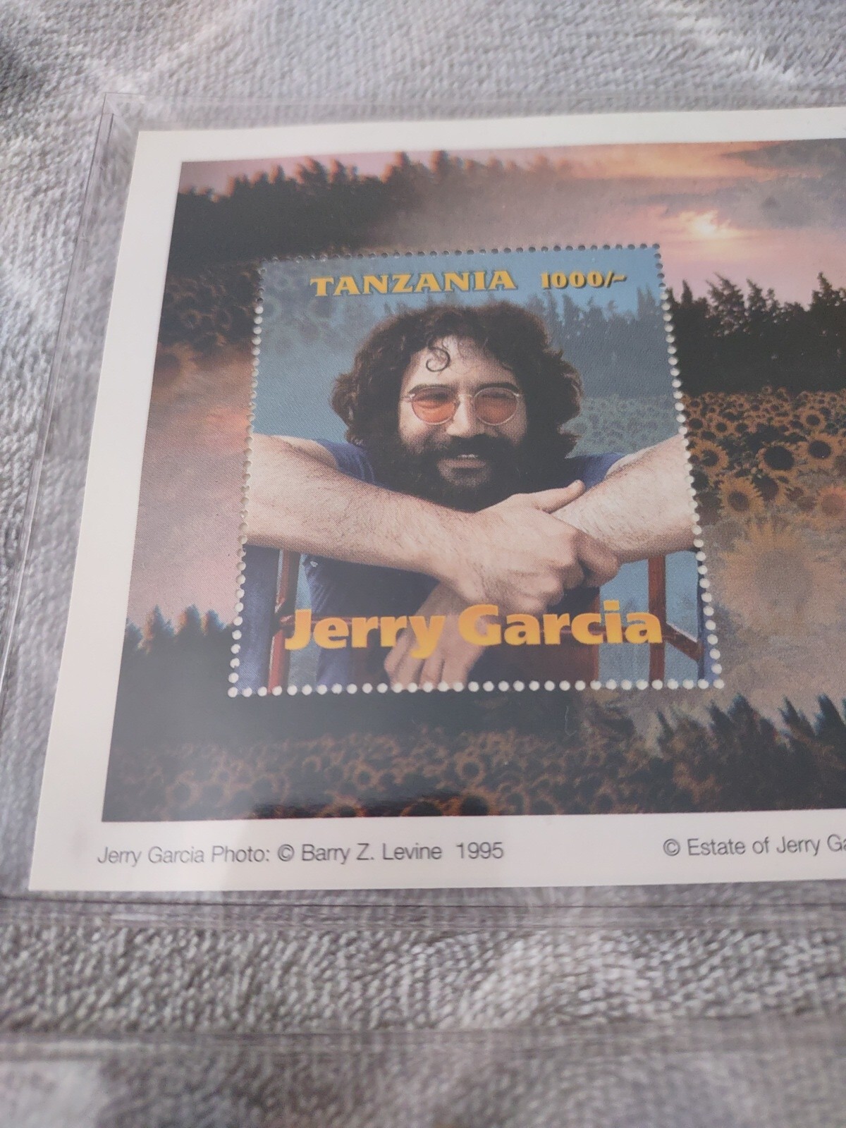 Jerry Garcia Stamps 1995 1997 1998 Tanzania Certificate Of Authenticity Included