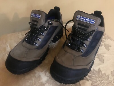 Michelin Safety Steel Toe Working Shoes Men s Size 8 Medium-Excellent Condition