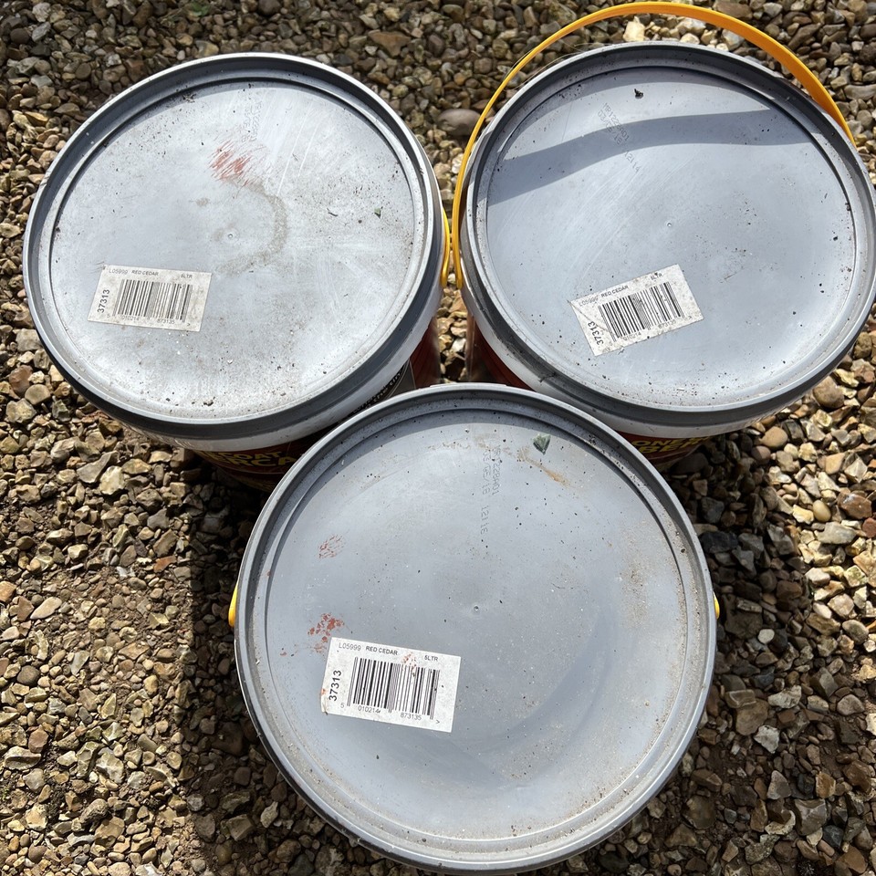 Ronseal 5L One Coat Life Quick Dry Garden Shed & Fence Paint Red Cedar