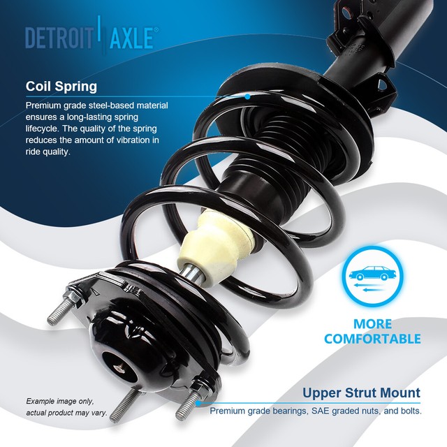 Struts Shocks Chevy Traverse Buick Enclave GMC Acadia + Sway Bars Front