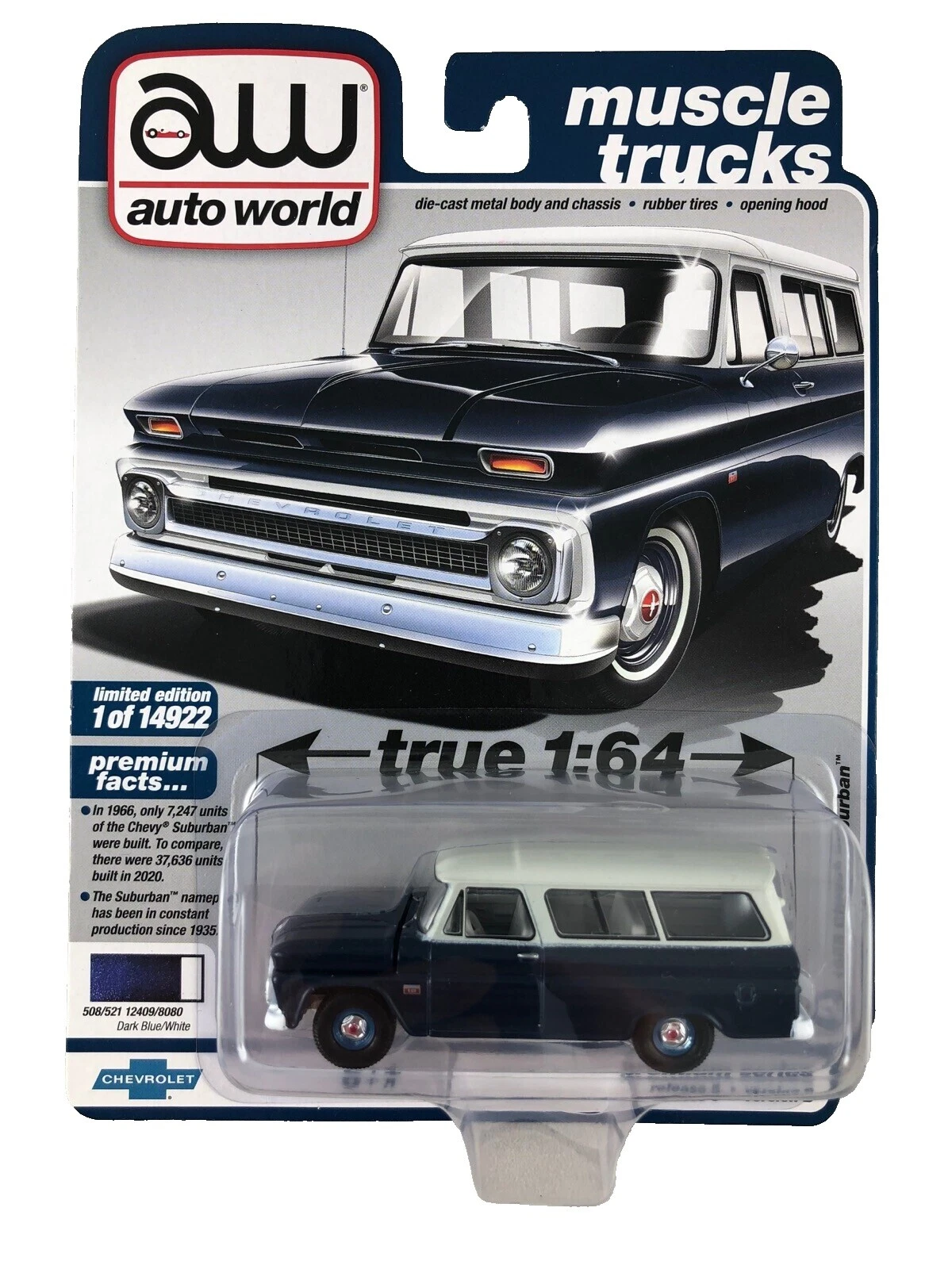 Camionetas diecast escala 1:64 Chevrolet