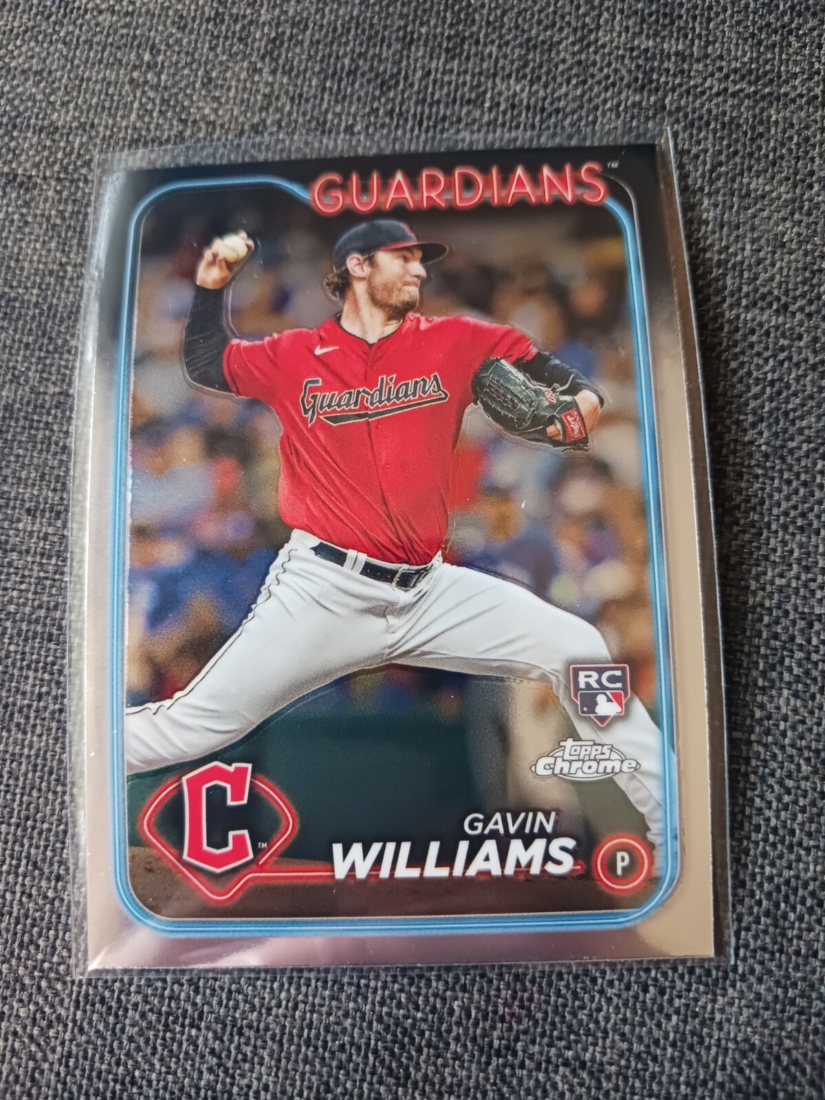 2024 Topps Chrome #15 Gavin Williams Rookie Card Cleveland Guardians RC
