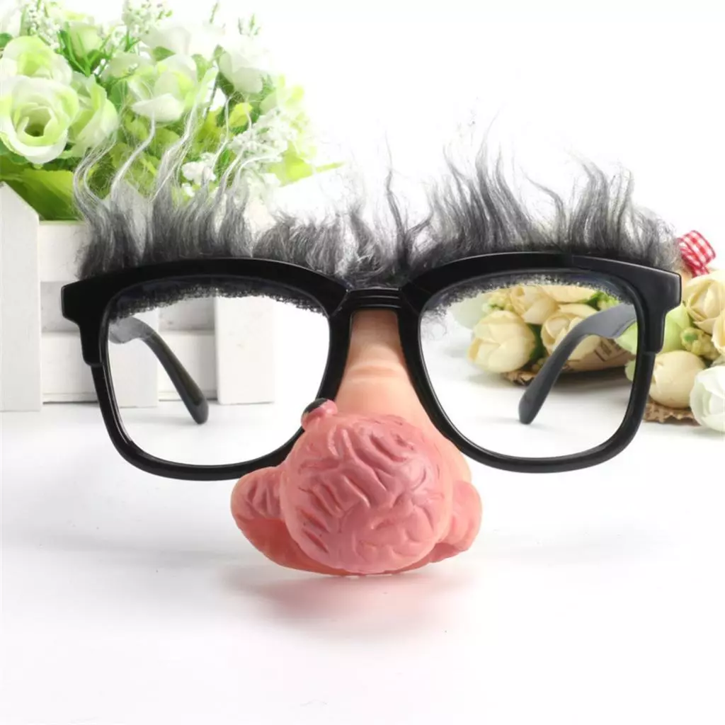 Novelty Big Nose Old Man Sunglasses Funny Fancy Dress Party Photo Props