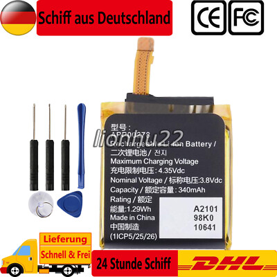 APP00278 Neu SmartWatch Akku Für Montblanc SUMMIT S2T18 - 3.8V 340mAh 1.29Wh 