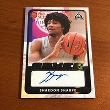 2021-22 Leaf Pro Set Power BLACK  #BA-SS1 Shaedon Sharpe Rookie AUTOGRAPH 6/15