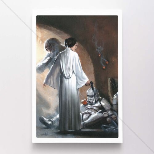 Princess Leia Star Wars Poster Canvas Movie Comic Art Print #78 - Picture 1 of 4