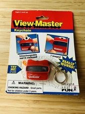 New! VIEW-MASTER KEYCHAIN 1997 VTG 90's TYCO Basic Fun REALLY WORKS! 