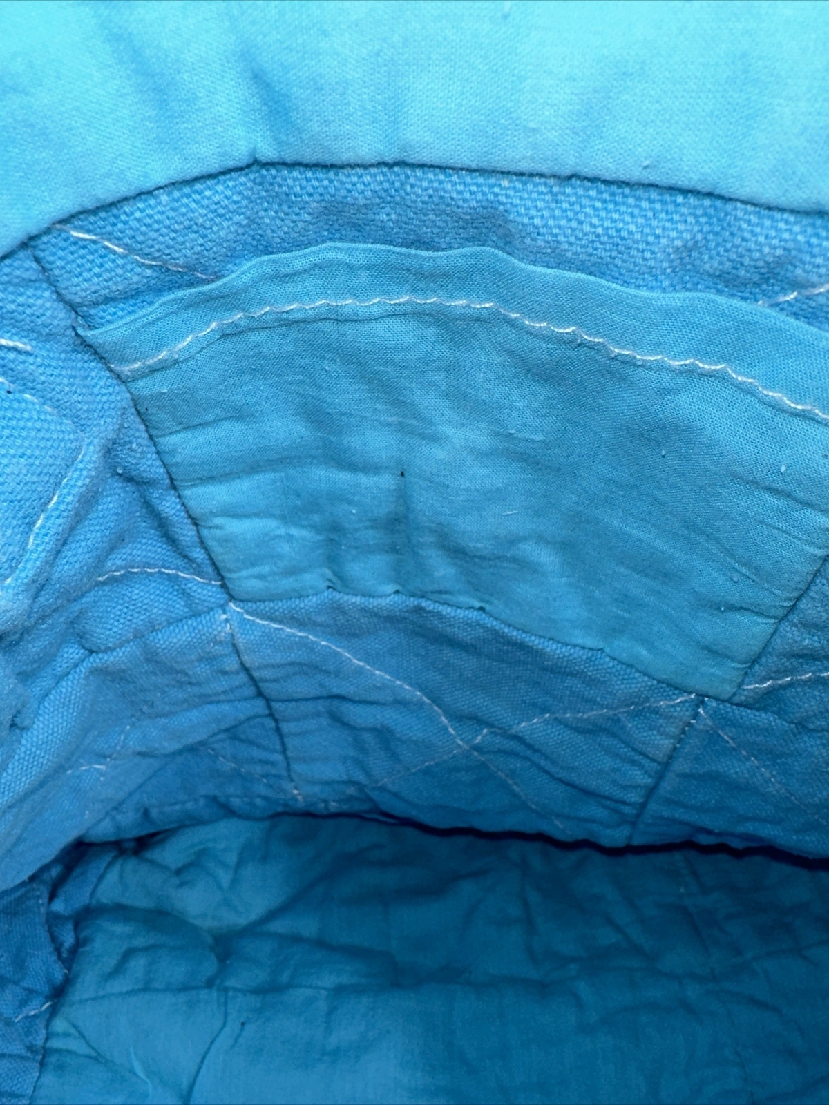 Multicolor Patchwork Quilted Shoulder Bag Peace S… - image 11