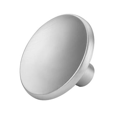 Cabinet Knobs 10 Pack Brushed Nickel Round Drawer Silver Zinc Alloy