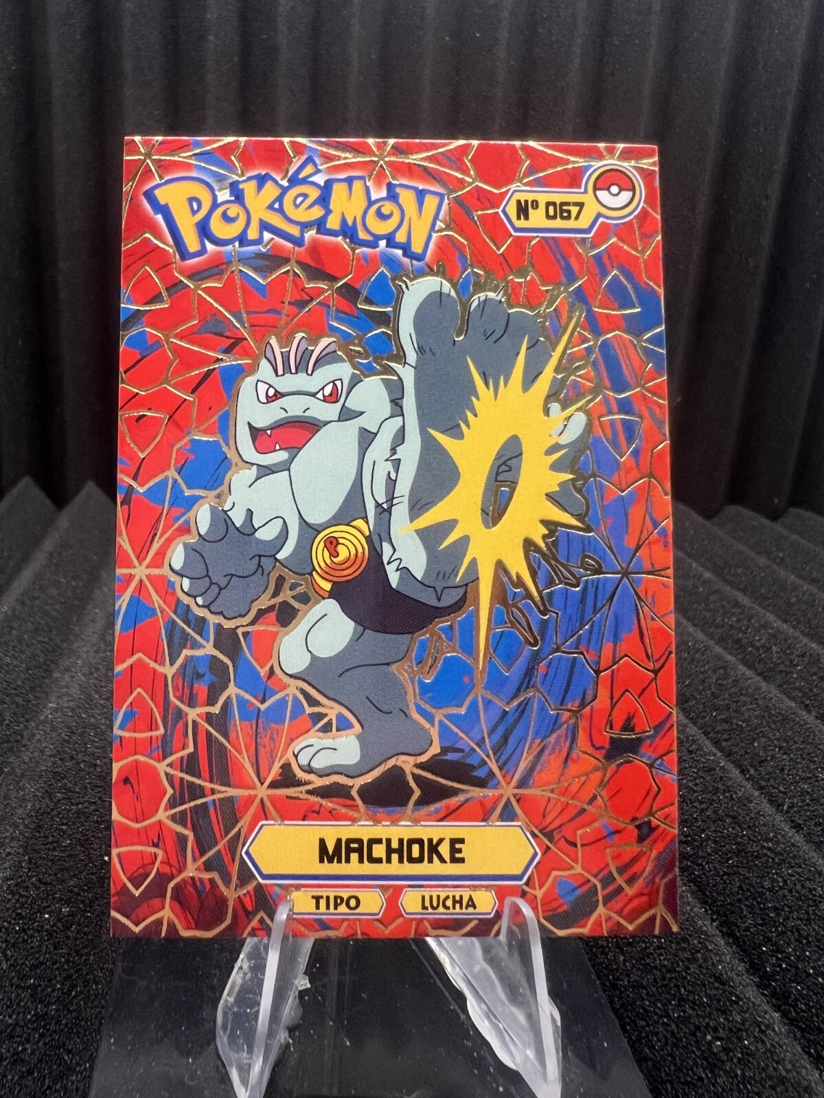 Machoke #67 - Gold Holo - Card Tops Pokedex Database 2024 - Pokemon Card NM