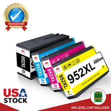 4 pk 952XL Ink Cartridges For HP OfficeJet Pro 7740 8210 8216 8218 8710 8714