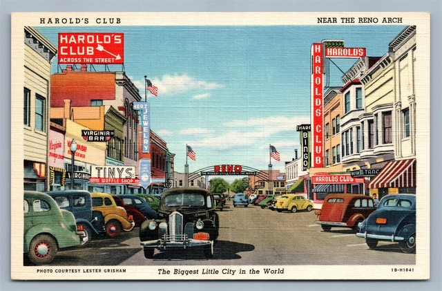 RENO NV HAROLD'S CLUB ADVERTISING VINTAGE POSTCARD | eBay