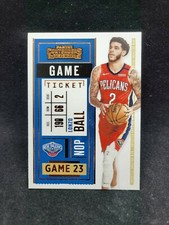 LONZO BALL Game Ticket 2020-21 Panini Contenders Basketball Bronze Parallel #32