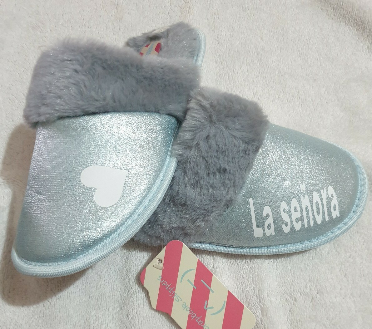 Personalised Ladies Woman Slippers with any name Christmas Gift