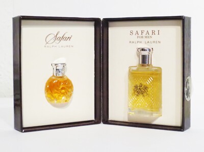 RALPH LAUREN- SAFARI PARFUM-MINIATUR  SET WOMEN EDP 4 ML+MEN EDT 11 ML-NEU-VI