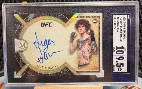 Sean O'Malley #MA-SOM 2018 Topps UFC Museum Collection Autographs card
