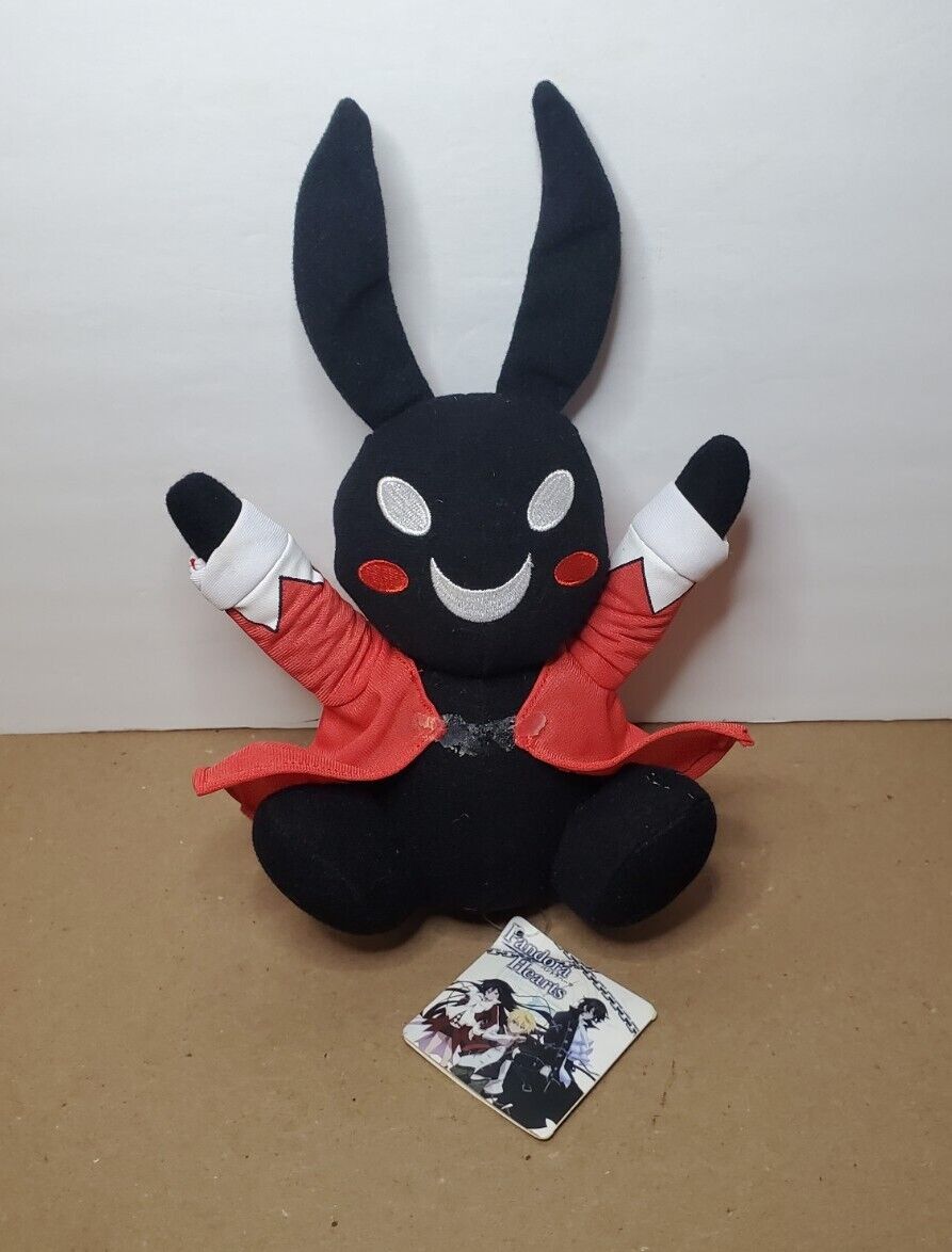 RARE Pandora Hearts Alice B-Rabbit Black Rabbit Plush READ RARE Pandora Hearts Alice B-Rabbit Black Rabbit Plush READ