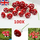 5-100x 2cm Mini Toadstool Mushroom Fairy Ornament Decoration Garden Crafts Tools